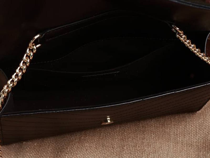 Ysl Small Monogramme Satchel In Black Matelasse Leather 10