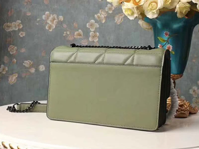 Saint Laurent Jamie Medium Carre Rive In Clafskin Green 3