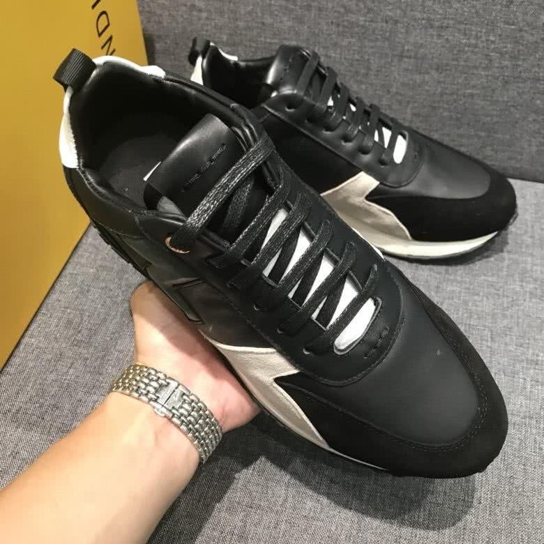 Fendi Sneakers Black Creamy And White Men 5