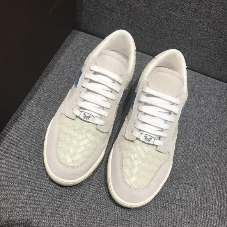 Bottega Veneta Top Quality Sneakers Woven Cowhide White Men 1