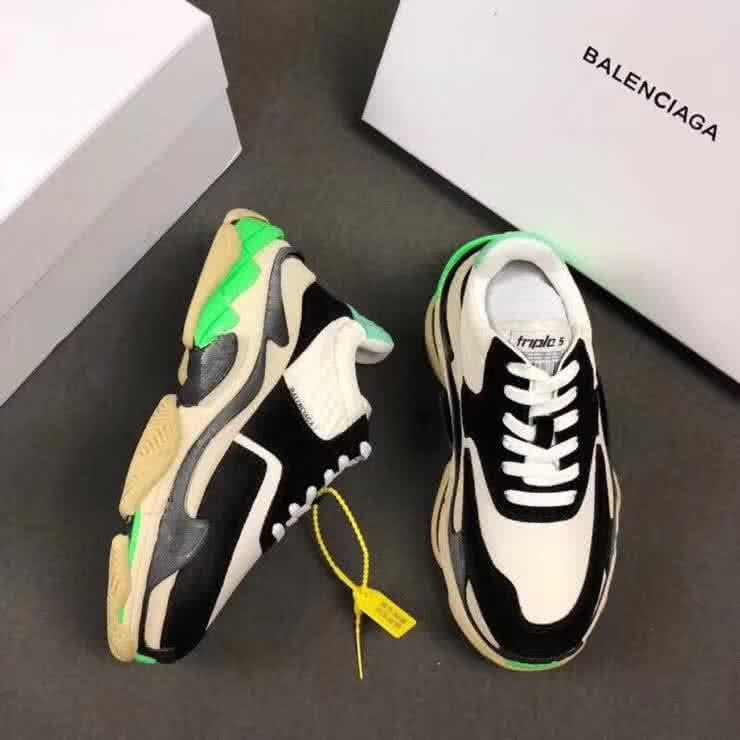 Top Quality Balenciaga Triple S Black White Green 6