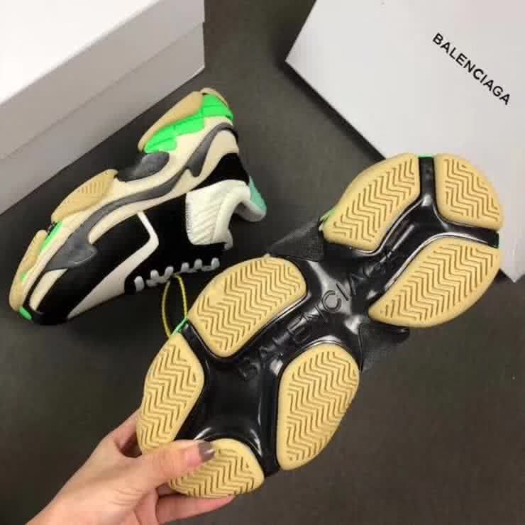 Top Quality Balenciaga Triple S Black White Green 4