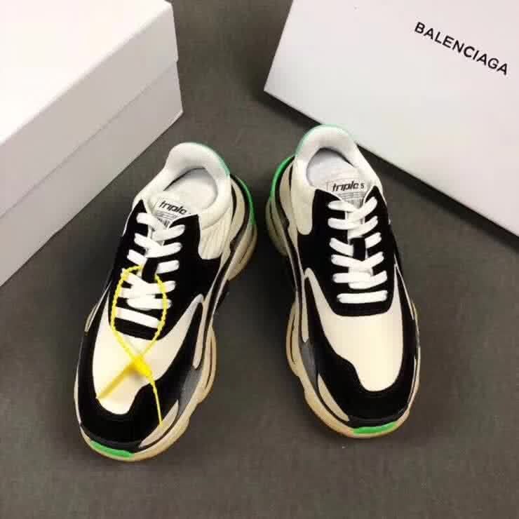Top Quality Balenciaga Triple S Black White Green 11