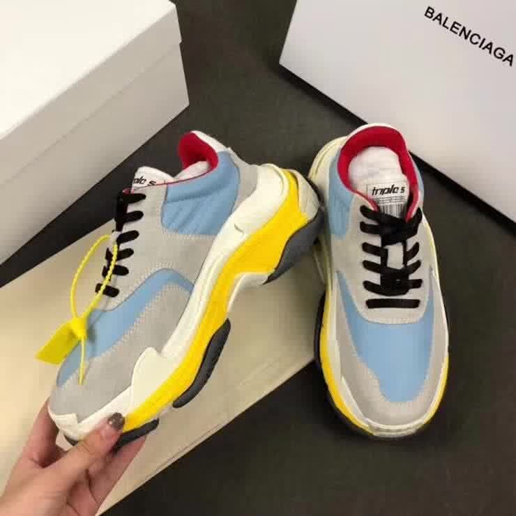Top Quality Balenciaga Triple S Grey Blue 5