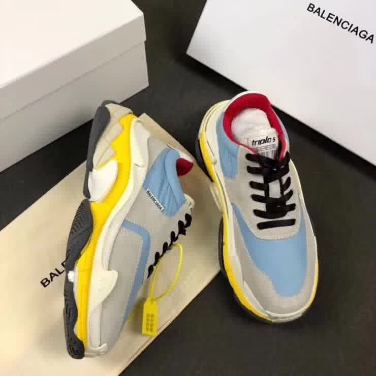 Top Quality Balenciaga Triple S Grey Blue 6
