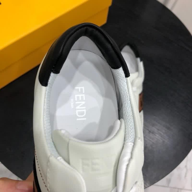 Fendi Sneakers Lace-ups White Black And Brown Men 7