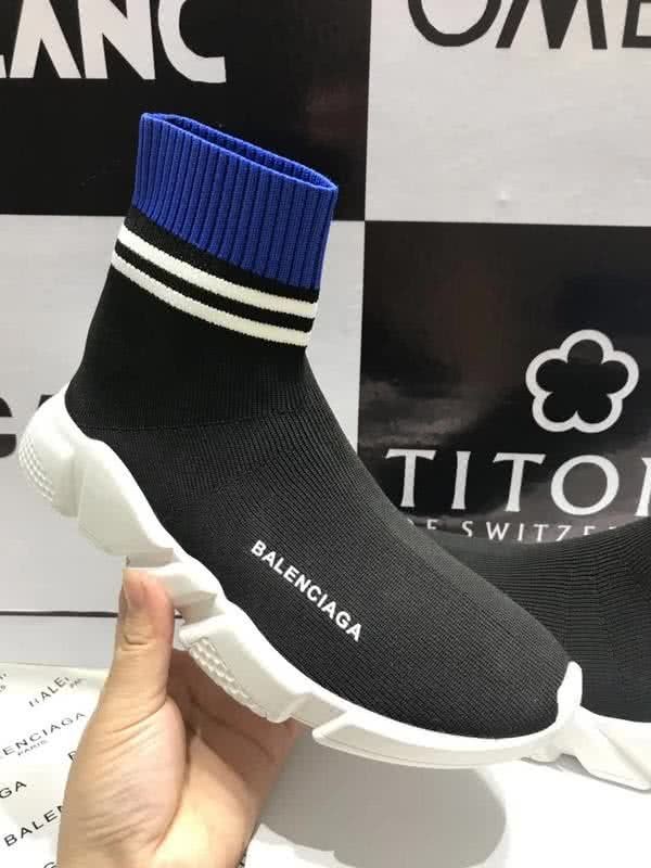 Balenciaga Speed Sock Boots Cross Stripe 15