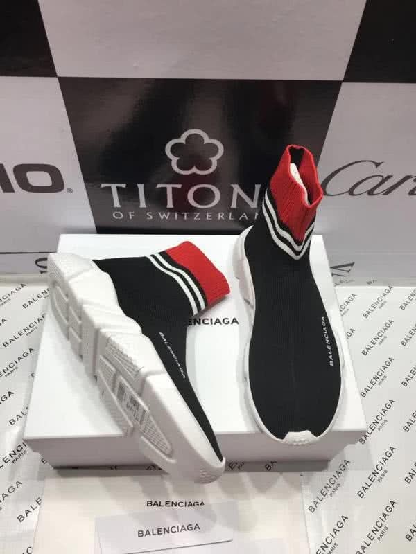 Balenciaga Speed Sock Boots Cross Stripe 18