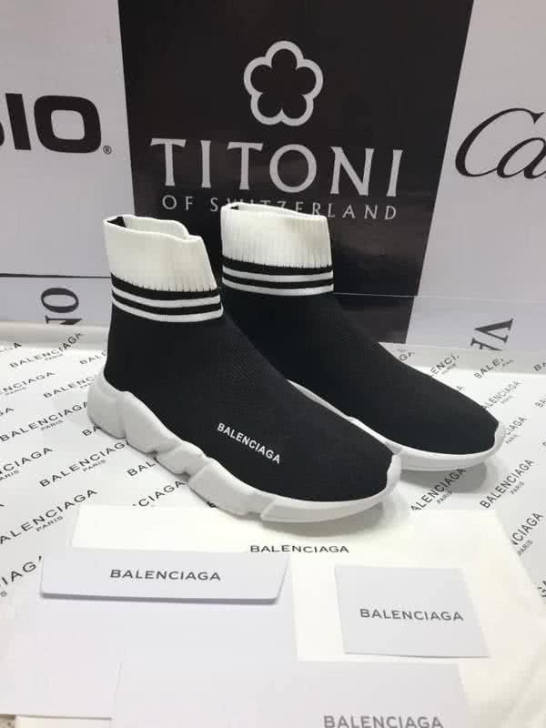 Balenciaga Speed Sock Boots Cross Stripe 23