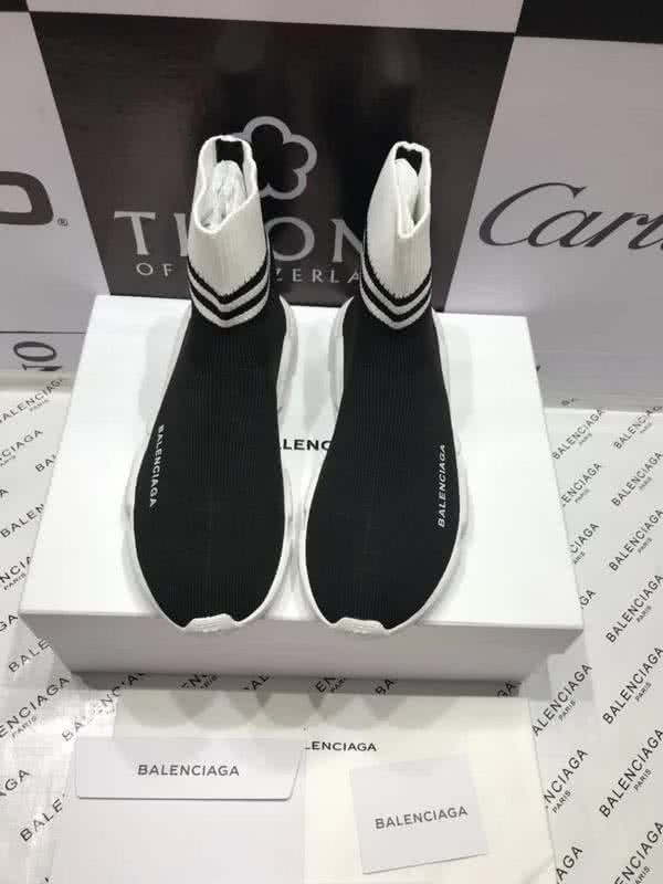 Balenciaga Speed Sock Boots Cross Stripe 25