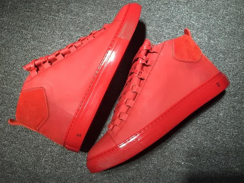 Balenciaga Classic High Top Sneakers Red 9
