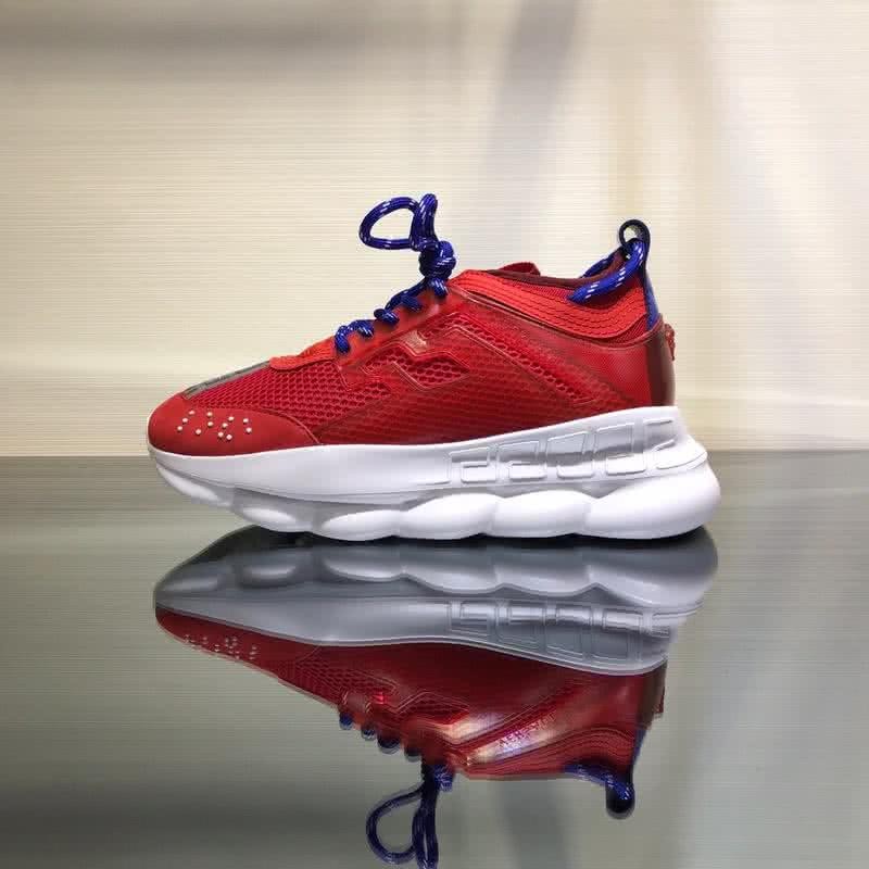 Versace New Breathable Sneakers Red And Blue Unisex 5