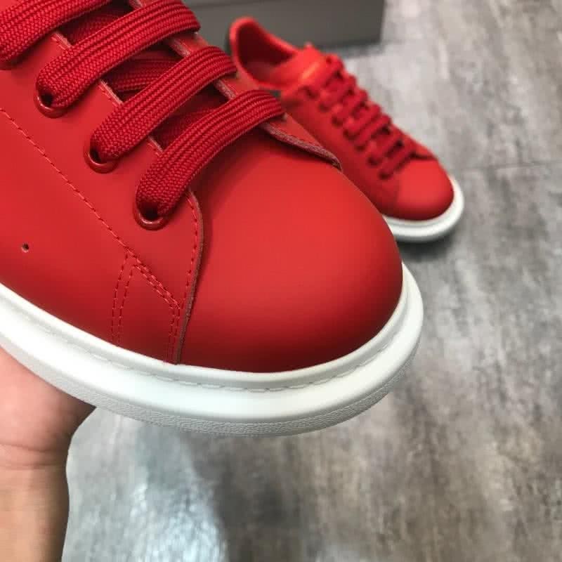 Alexander McQueen Sneakers Red Black Upper White Sole Men 5