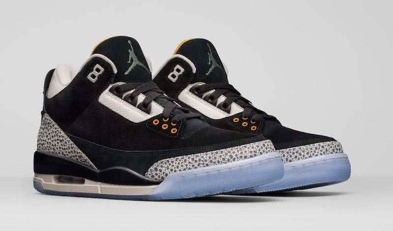 Atmos x Air Jordan3 Black And Bule Men 2