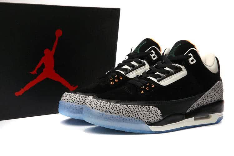 Atmos x Air Jordan3 Black And Bule Men 9