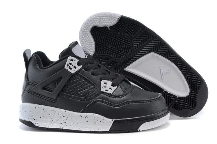 Air Jordan 3 Shoes Black Grey And White Children 1