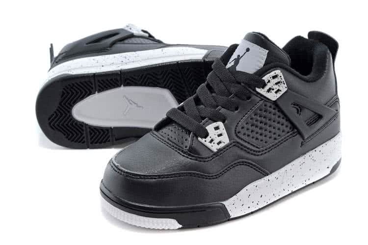 Air Jordan 3 Shoes Black Grey And White Children 5