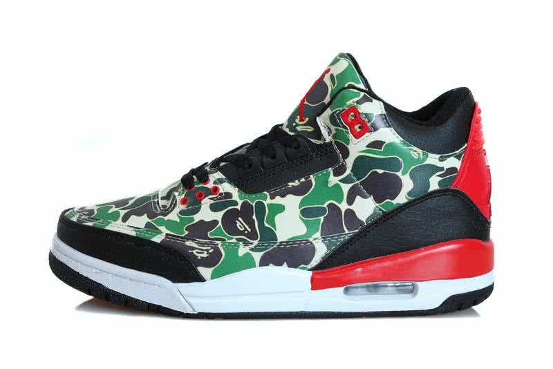 Air Jordan 3 Shoes Red And Black Men 1