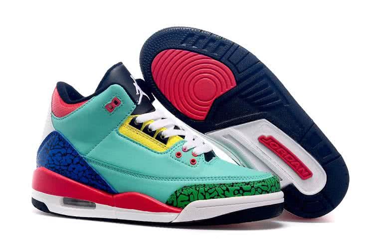 Air Jordan 3 Green Red And White Women 1