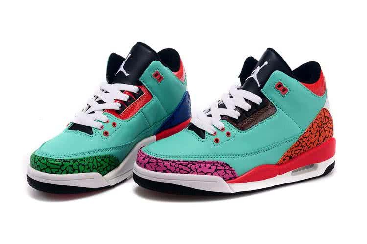 Air Jordan 3 Green Red And White Women 5