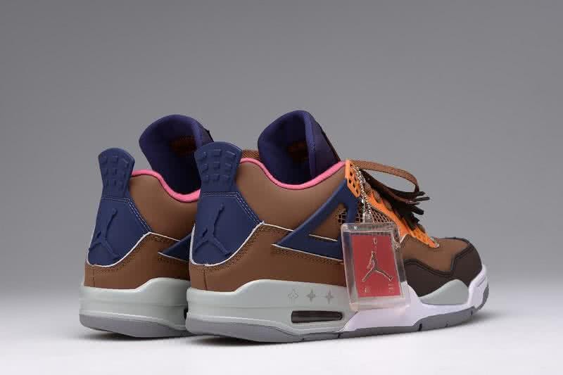 Air Jordan 4 Shoes Grey And Brown Men 3
