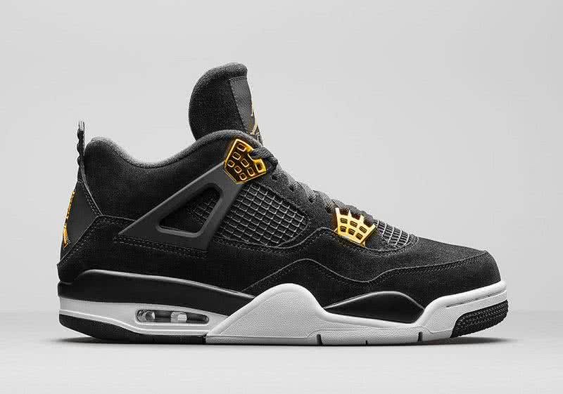 Air Jordan 4 Jordan Shoes Black And Gold Men 6