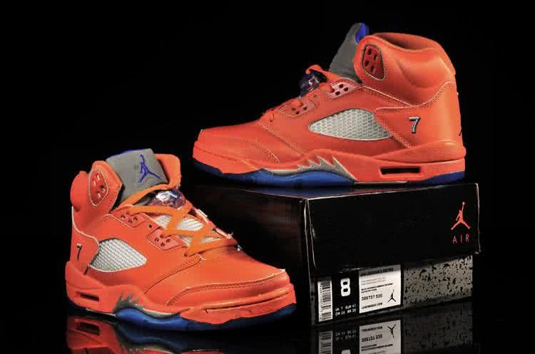 Air Jordan 5 Orange And Red Men 2
