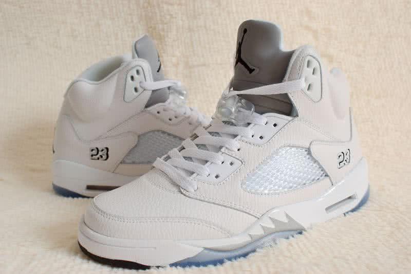 Air Jordan 5 Blue And White Men 2