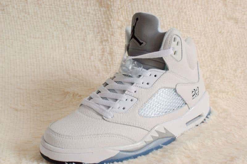 Air Jordan 5 Blue And White Men 5