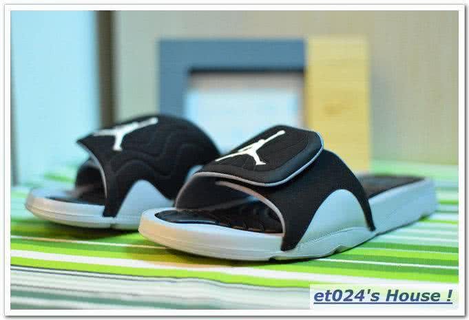 Air Jordan 5 Black And Grey Slipper Men 2