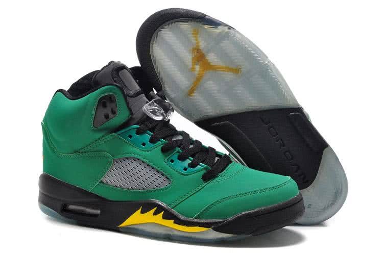 Air Jordan 5 Green And Black Men 1