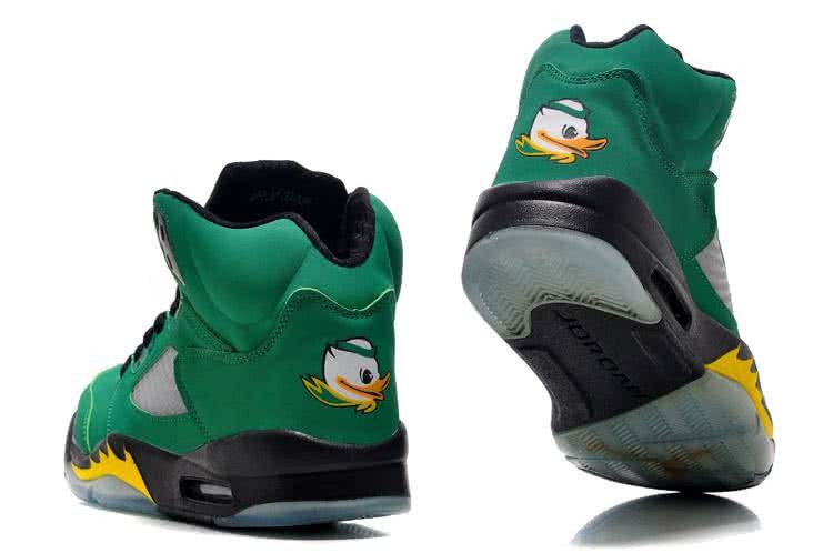 Air Jordan 5 Green And Black Men 4