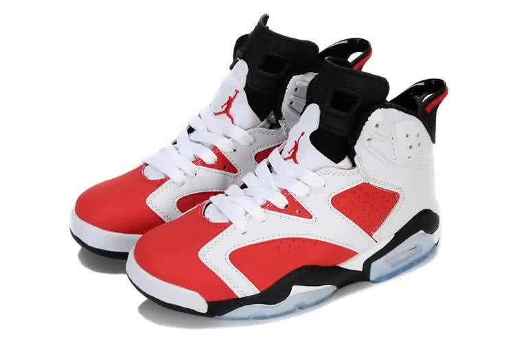 Air Jordan 6 Red And White Men 2