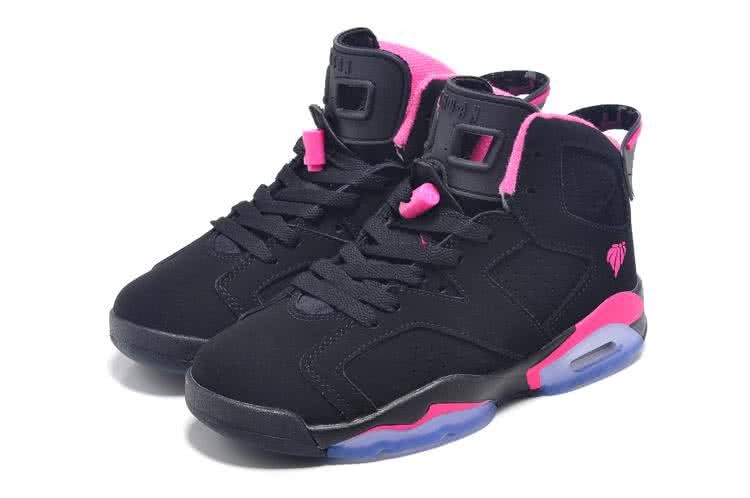 Air Jordan 6 Black And Red Women 4