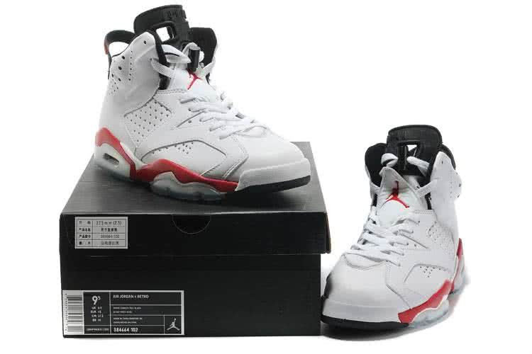 Air Jordan 6 Red And White Men 3