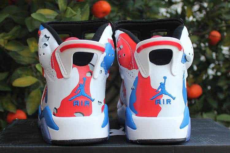 Air Jordan 6 White Red And Blue Men 7