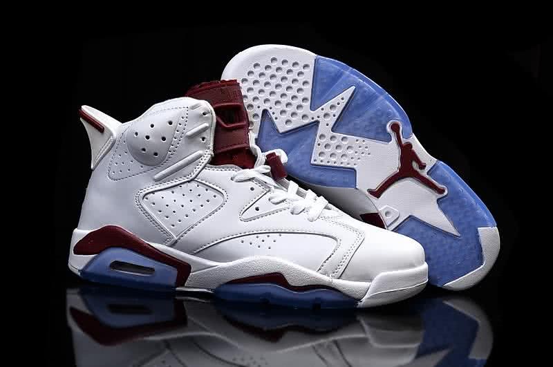 Air Jordan 6 Red And White Men 1