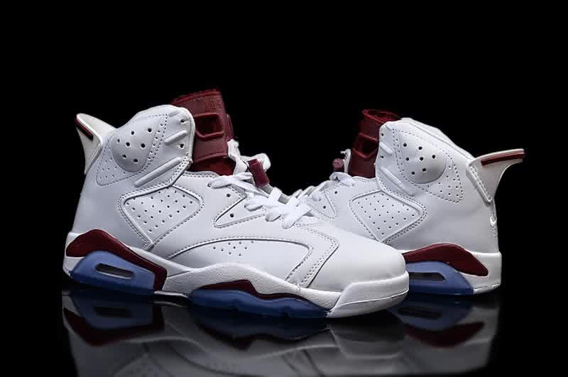 Air Jordan 6 Red And White Men 3