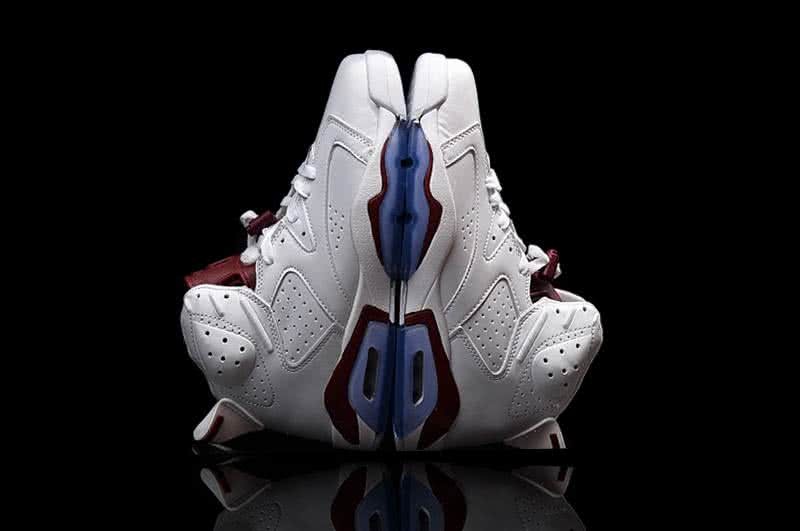 Air Jordan 6 Red And White Men 6