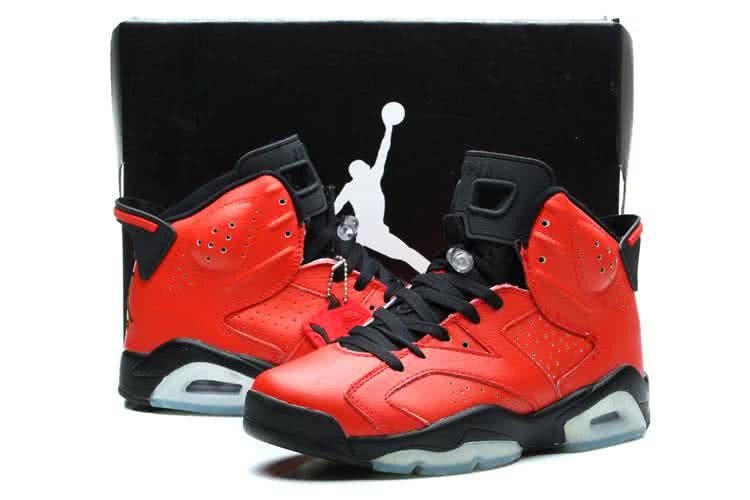 Air Jordan 6 Red And Black Men 4