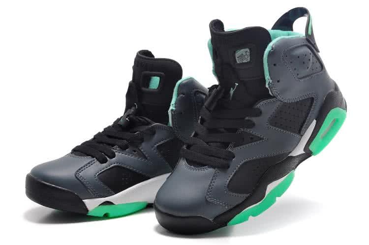 Air Jordan 6 Black And Green Women 2