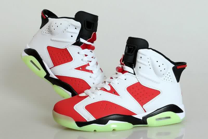 Air Jordan 6 Red And White Men 3