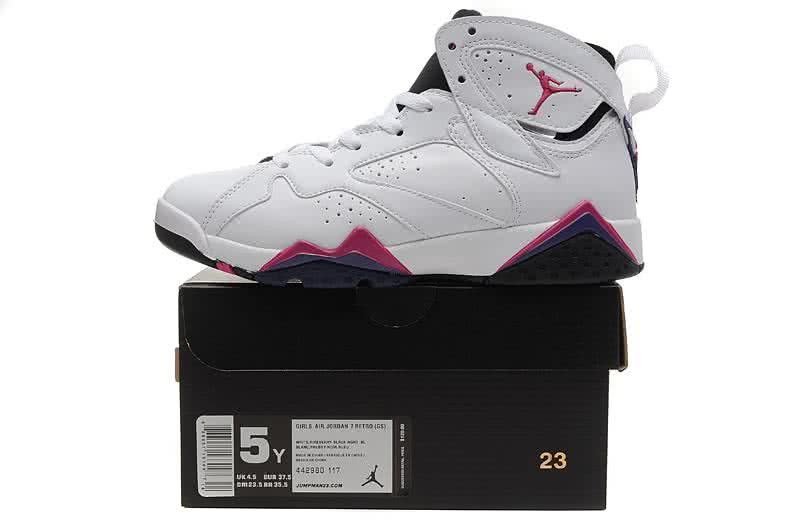 Air Jordan 7 White And Red Women 5