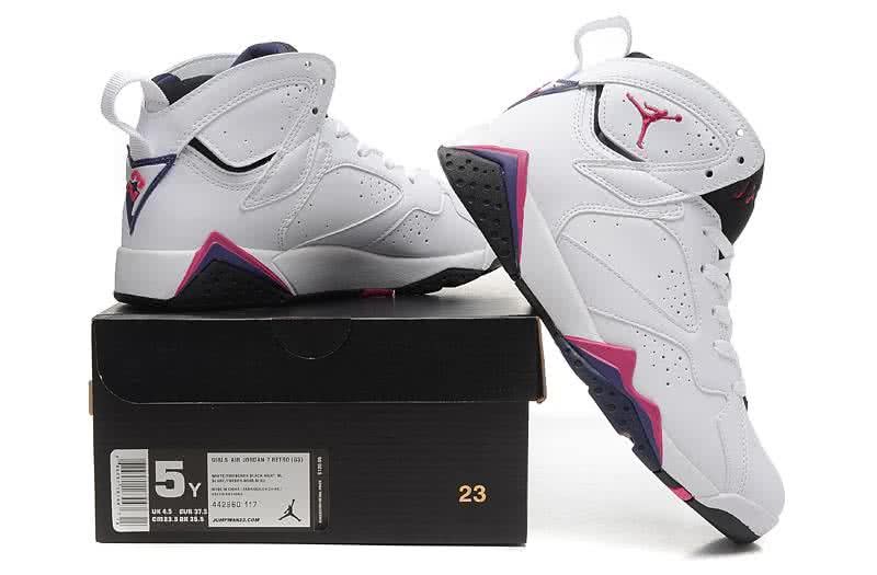 Air Jordan 7 White And Red Women 6