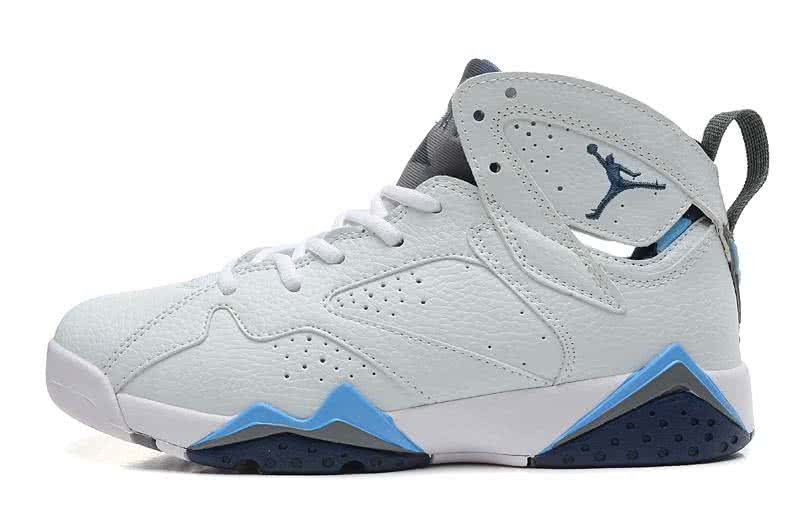 Air Jordan 7 White And Blue Women 3