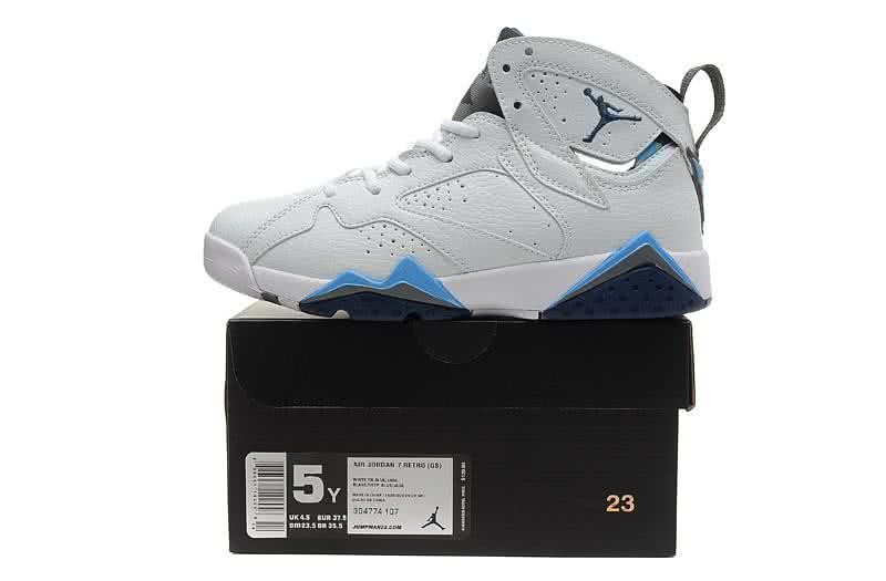 Air Jordan 7 White And Blue Women 5