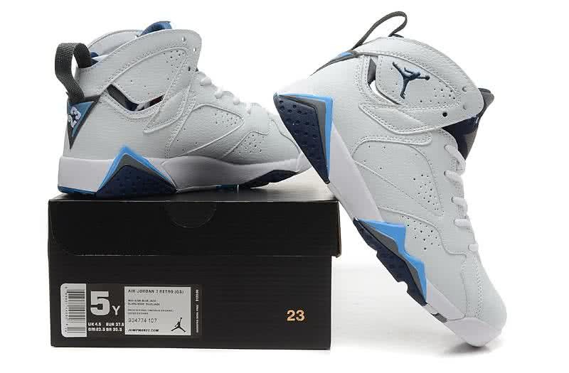Air Jordan 7 White And Blue Women 6