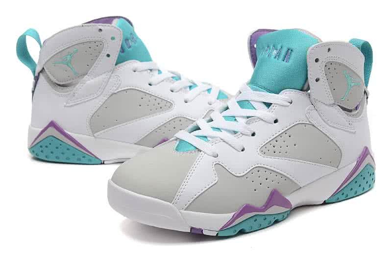 Air Jordan 7 Grey And Blue Women 4