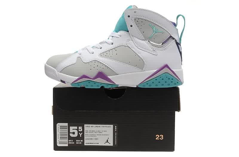 Air Jordan 7 Grey And Blue Women 6