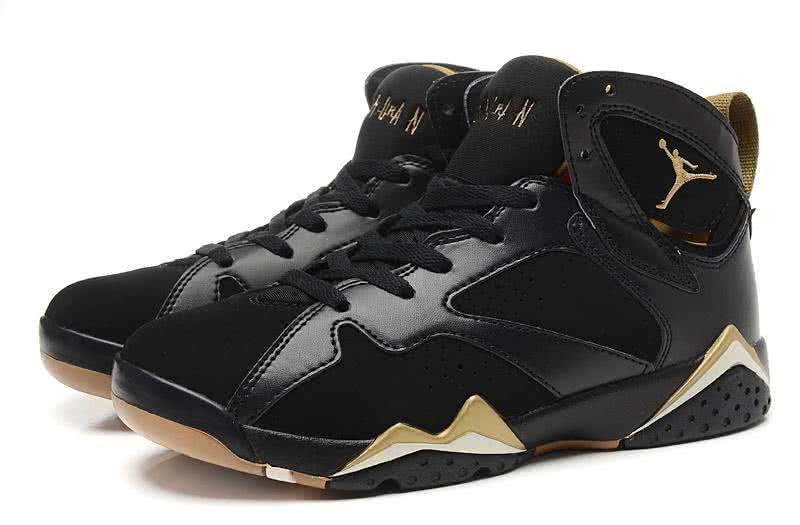 Air Jordan 7 Gold And Black Women 2